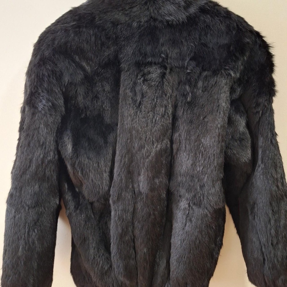 Genuine Rabbit Fur Coat - Picture 3 of 6